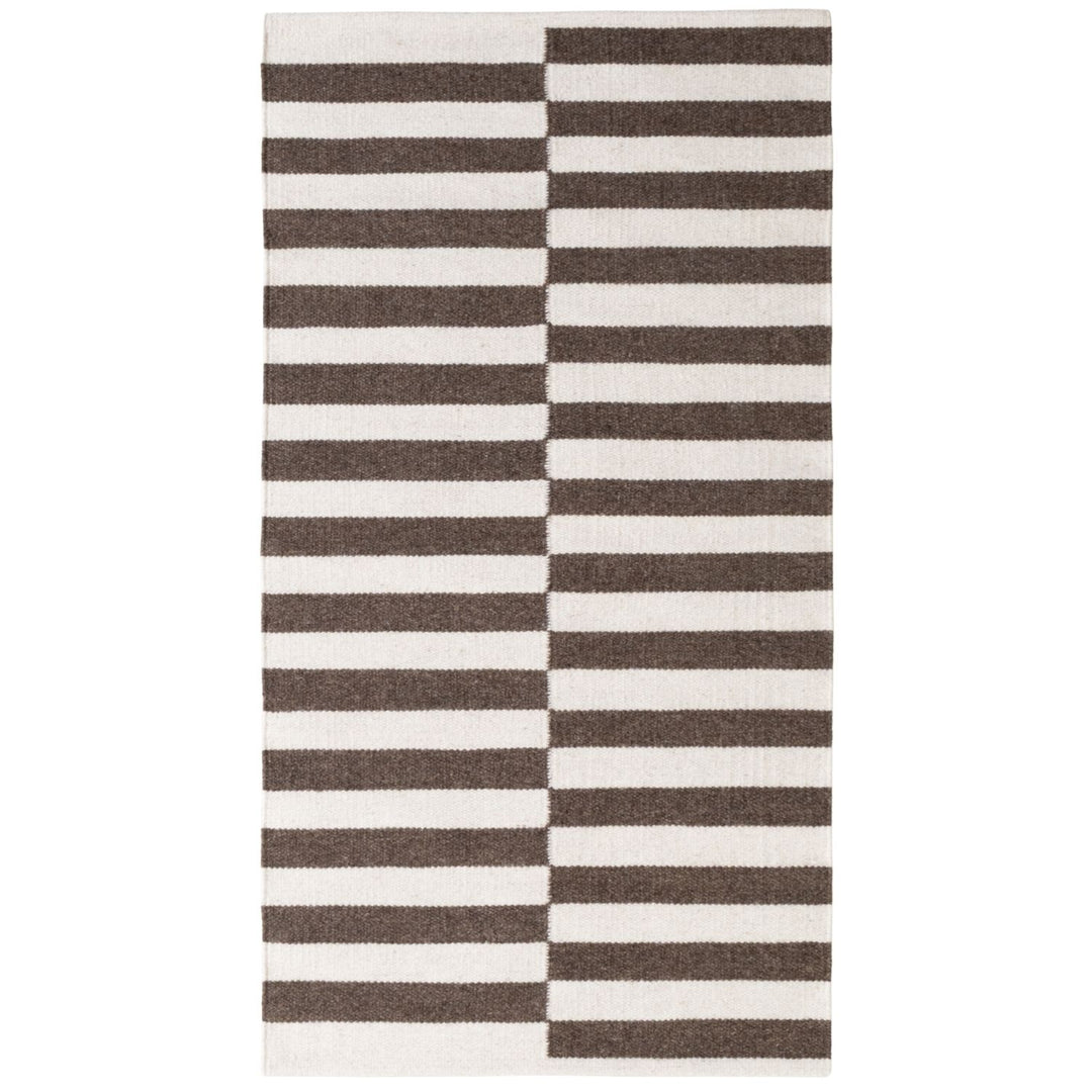 Vika Brown Wool Rug sound-absorbing rug, long-lasting, hand-made rug.