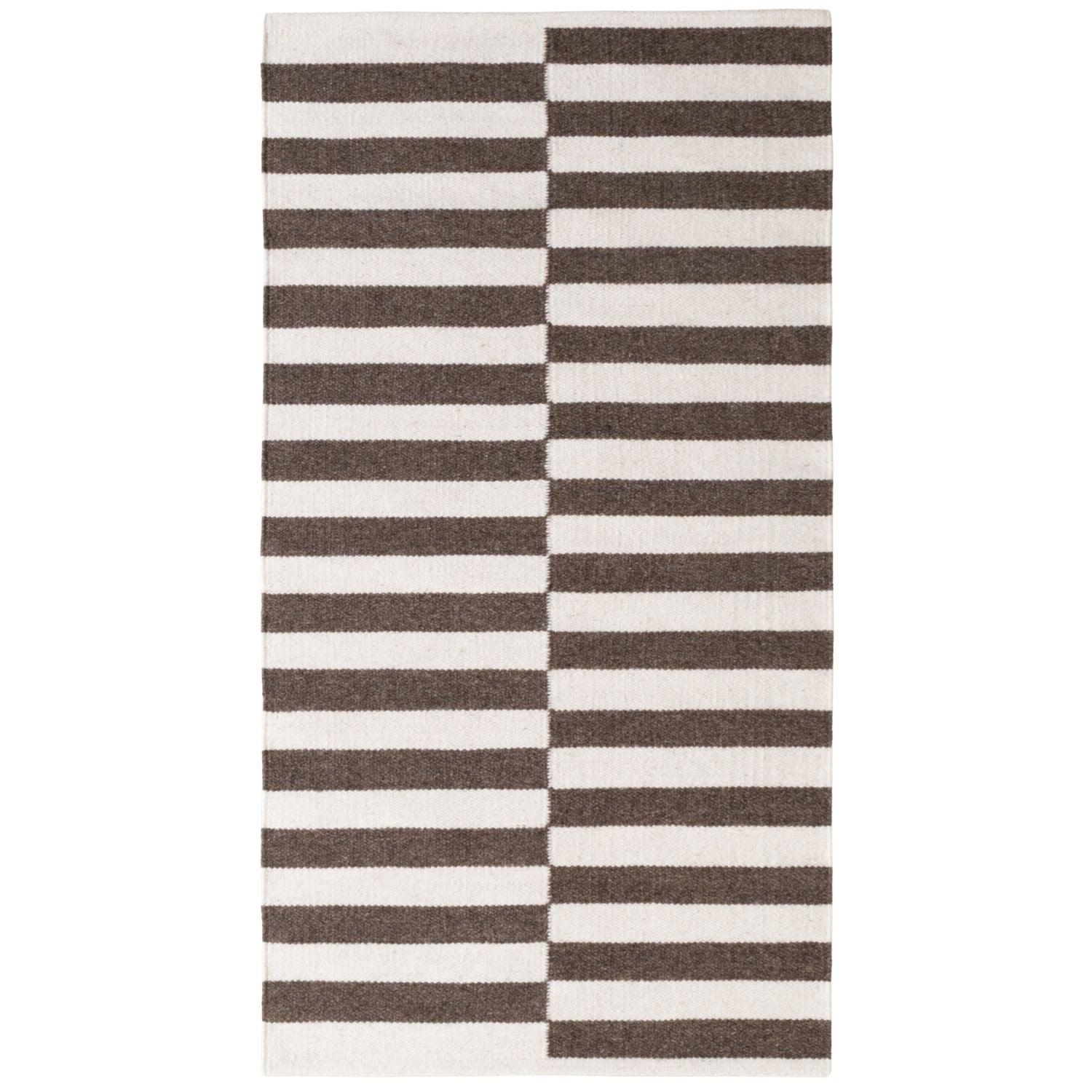 Vika Brown Wool Rug sound-absorbing rug, long-lasting, hand-made rug.