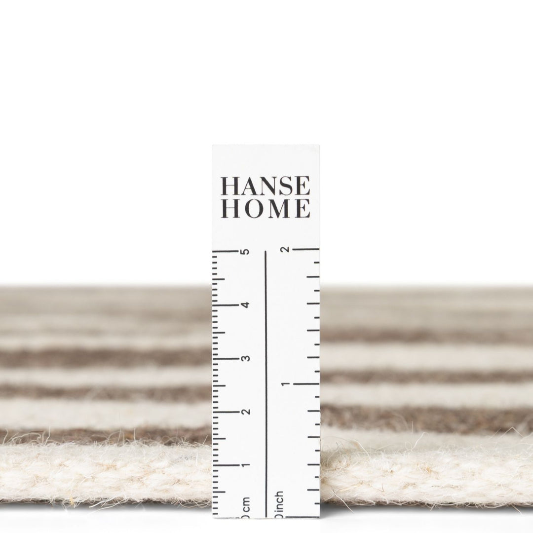 Vika Brown Wool Rug sound-absorbing rug, long-lasting, hand-made rug.