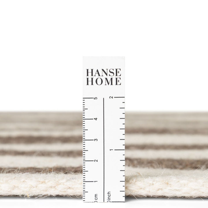 Vika Brown Wool Rug sound-absorbing rug, long-lasting, hand-made rug.