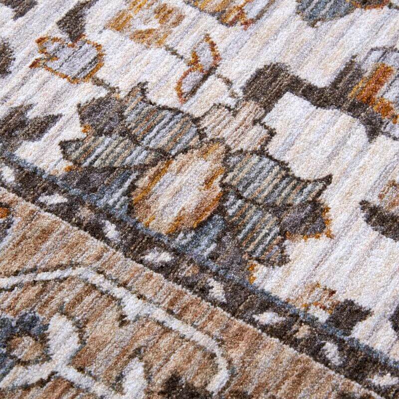 The Rugs Short-Pile Oriental Bordered Design Rug