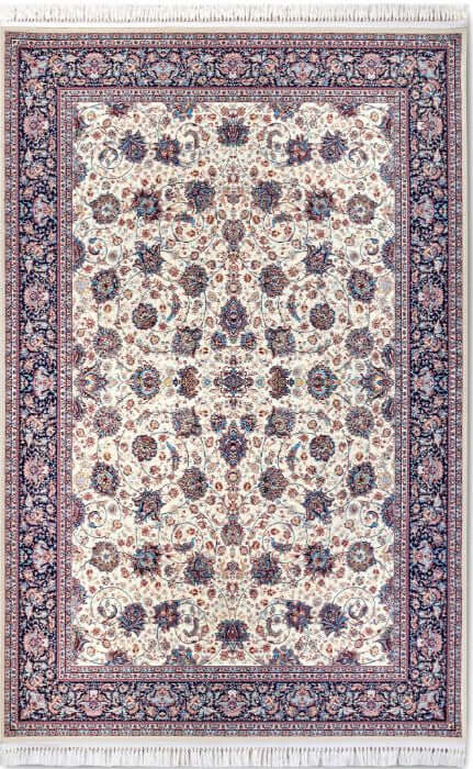 The Rugs Short Pile Floral Bordered Rug | Stylish & Durable