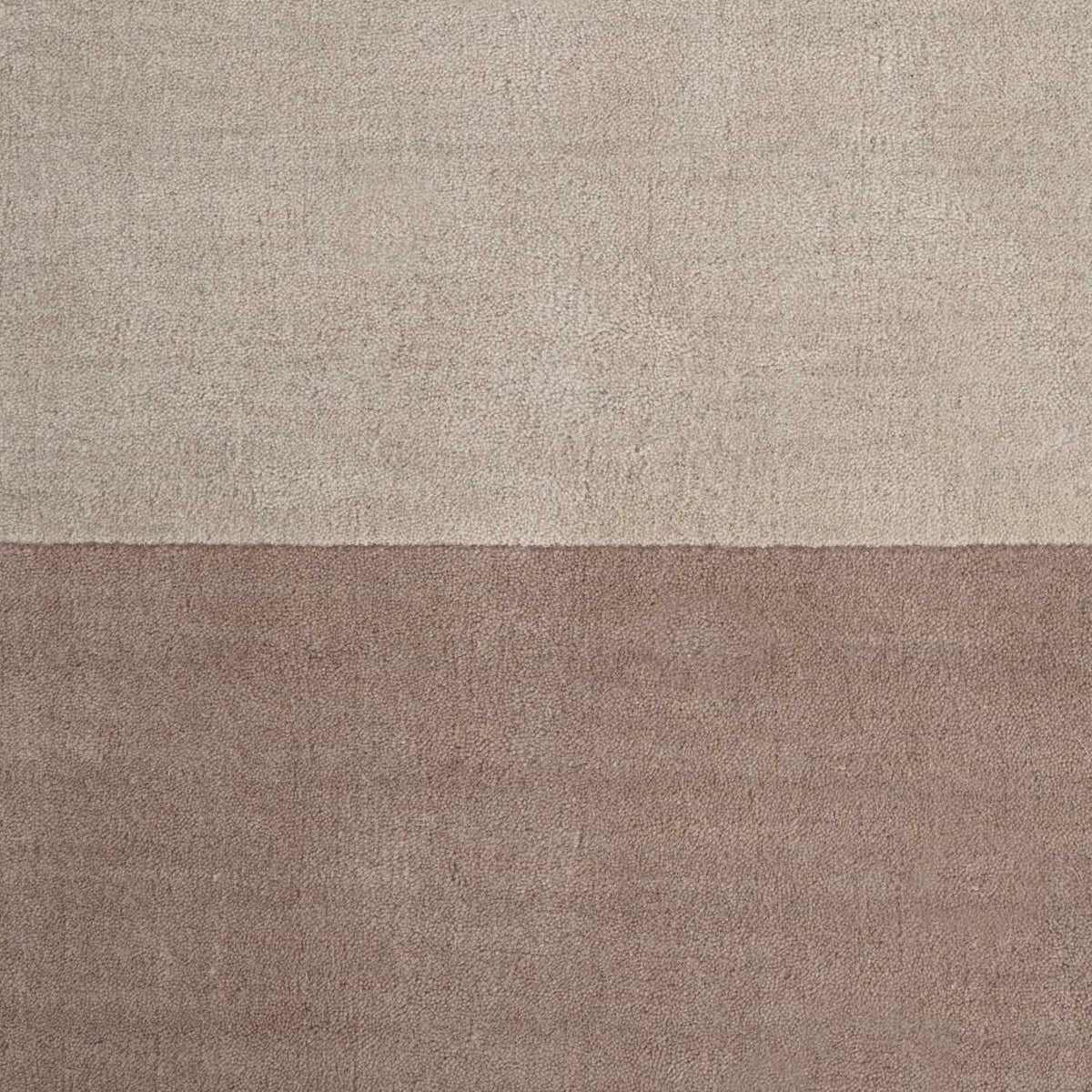 Wool Rug, cream brown colours, hand-made, thick pile rug, vacuum friendly.