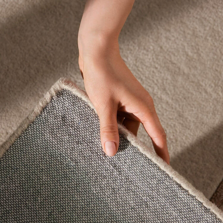 Villeroy &amp; Boch 1888 Wool Rug, cream-brown colours, striped design, easy to clean, pure wool, for everyday living.