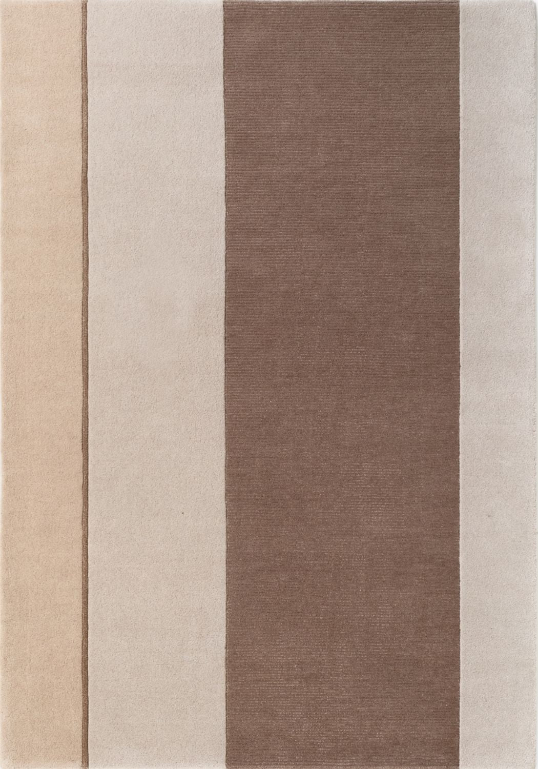 Villeroy &amp; Boch 1888 Wool Rug, cream-brown colours, striped design, easy to clean, pure wool, for everyday living.