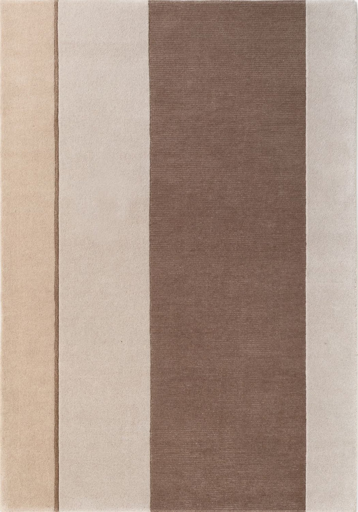 Villeroy &amp; Boch 1888 Wool Rug, cream-brown colours, striped design, easy to clean, pure wool, for everyday living.