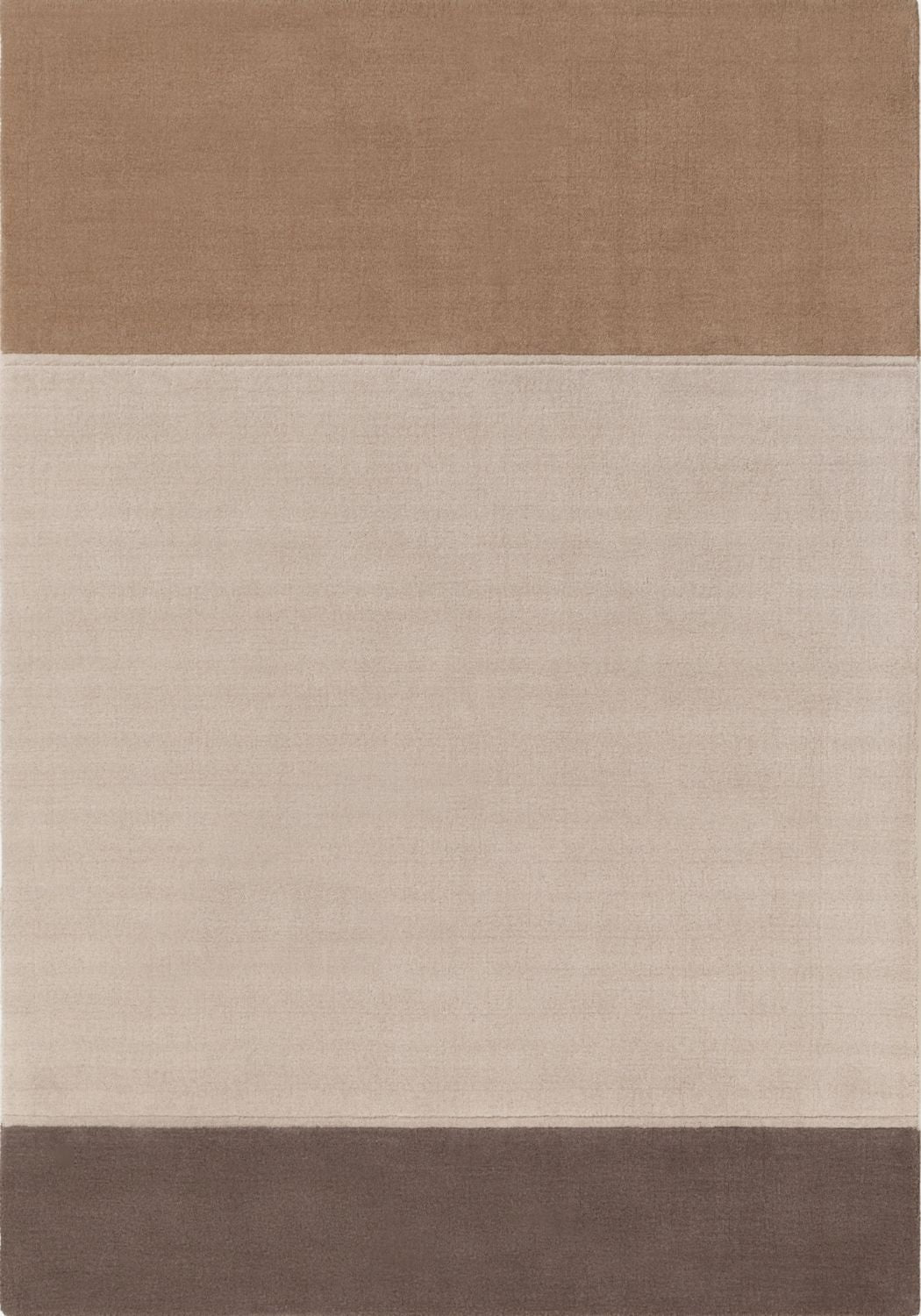 Pure wool rug, cream brown colours, soft durable pile, cotton backing, simple care, ideal for busy homes.