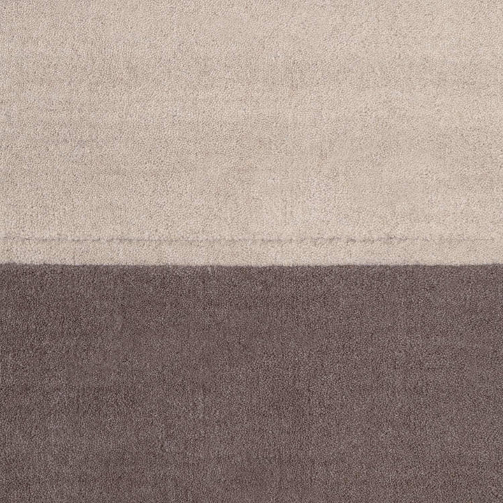 Pure wool rug, cream brown colours, soft durable pile, cotton backing, simple care, ideal for busy homes.