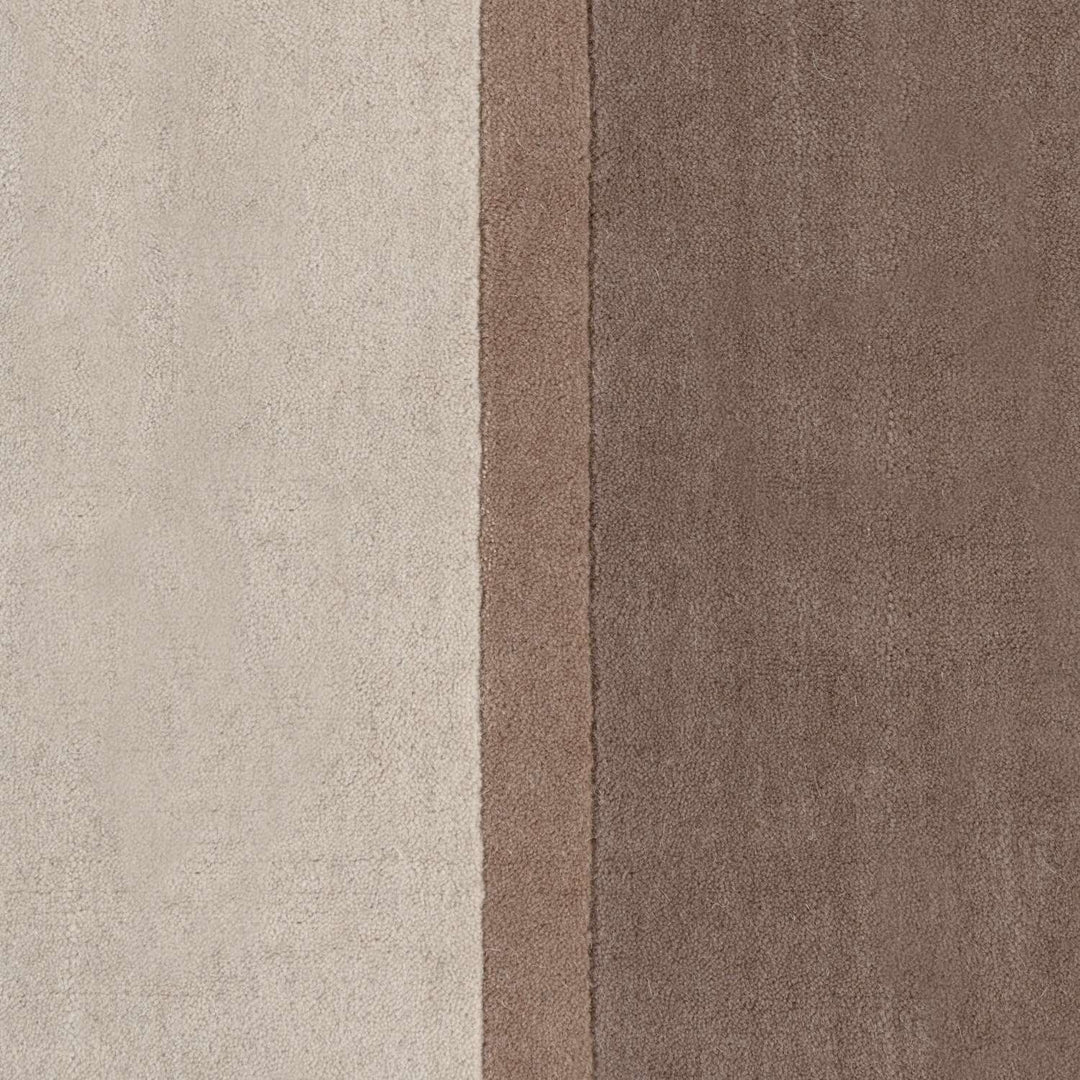 Pure Wool Rug, cream brown colours, cotton backing, everyday simple care, hand-made rug.