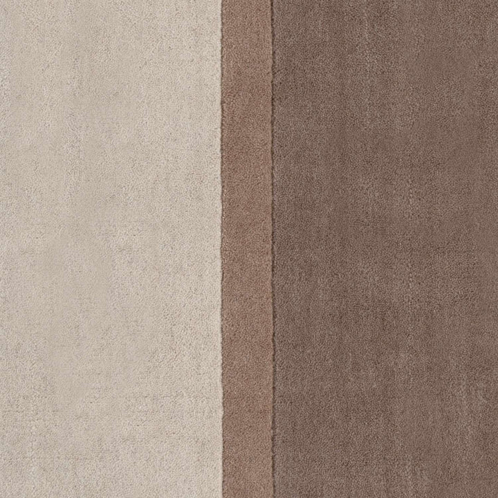 Pure Wool Rug, cream brown colours, cotton backing, everyday simple care, hand-made rug.