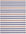 Striped rug with blue and beige stripes on a white background