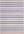 Striped rug with blue and beige stripes on a white background