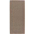 Textured Washable Honeycomb Brown Mat or Runner