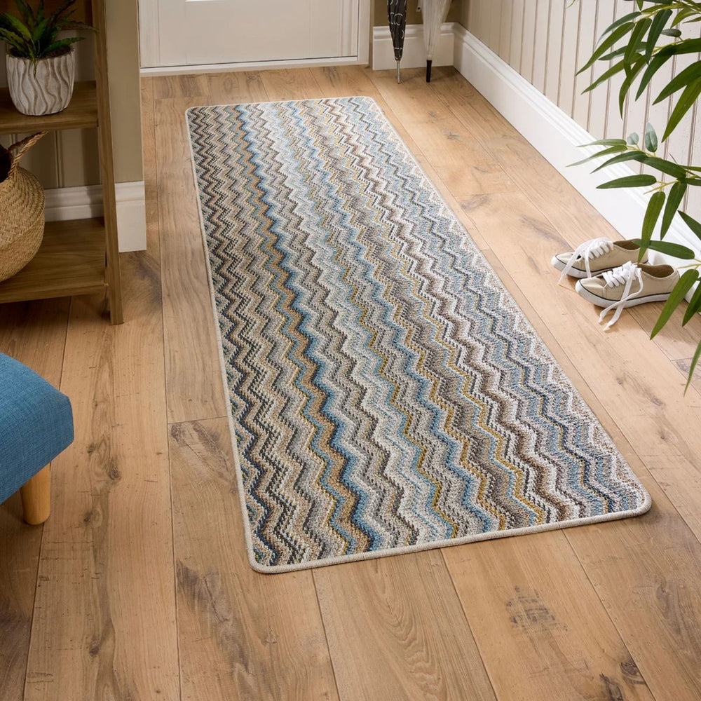 The Rugs Candy Washable Indoor Mat: Stylish Chevron Design