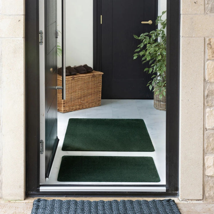 Eco-Friendly Soft Washable Green Mat and Runner