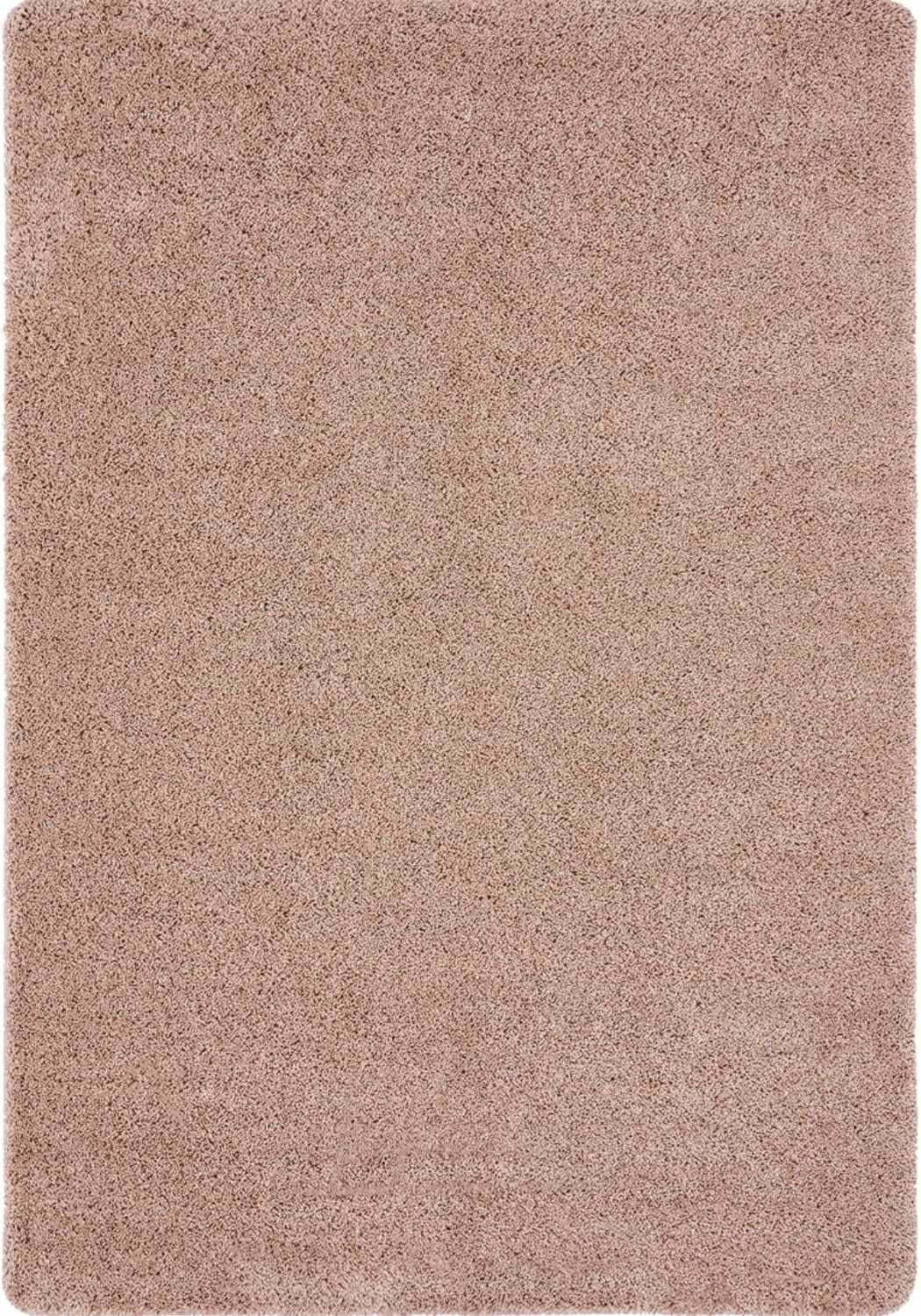 Washable Nude Pink Shaggy Rug | Stain-Resistant | The Rugs