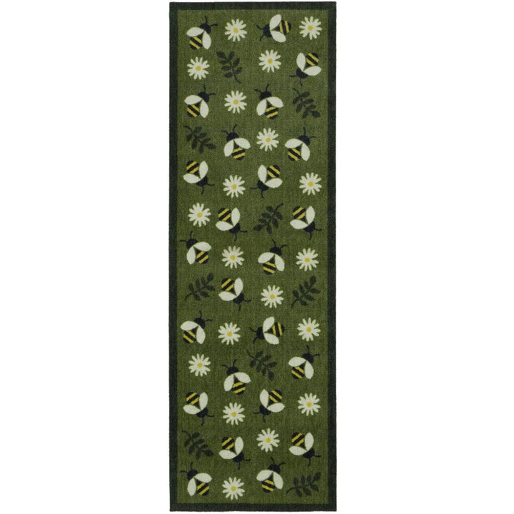 Washable Floral Indoor Mats