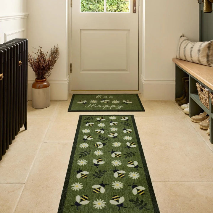 Washable Floral Indoor Mats