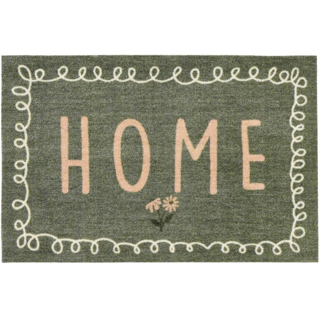 Washable Floral Indoor Mats