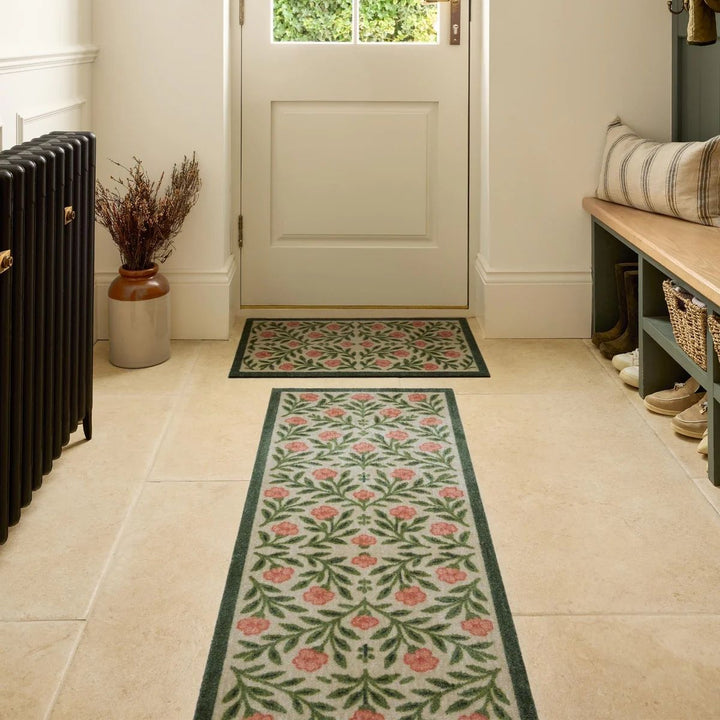 Washable Floral Indoor Mats