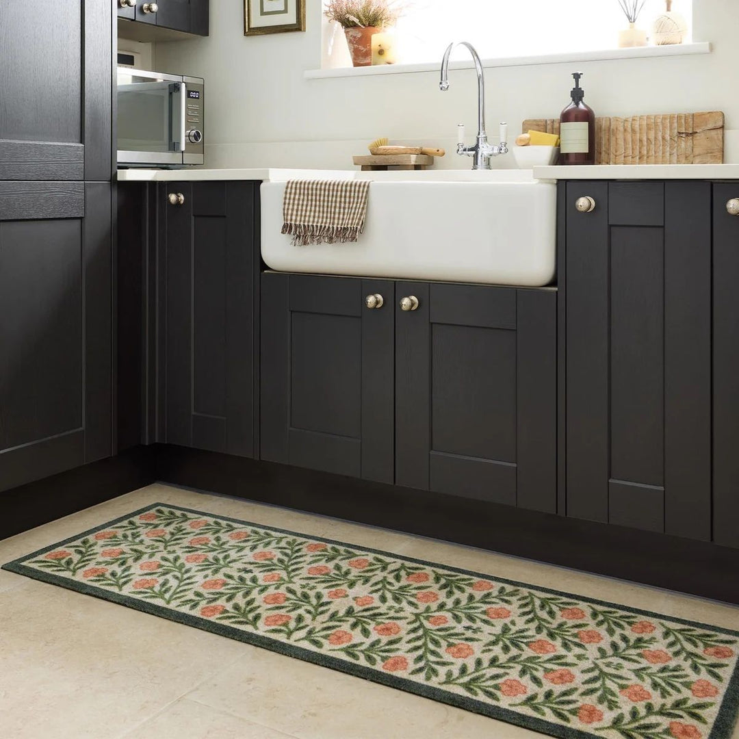 Washable Floral Indoor Mats