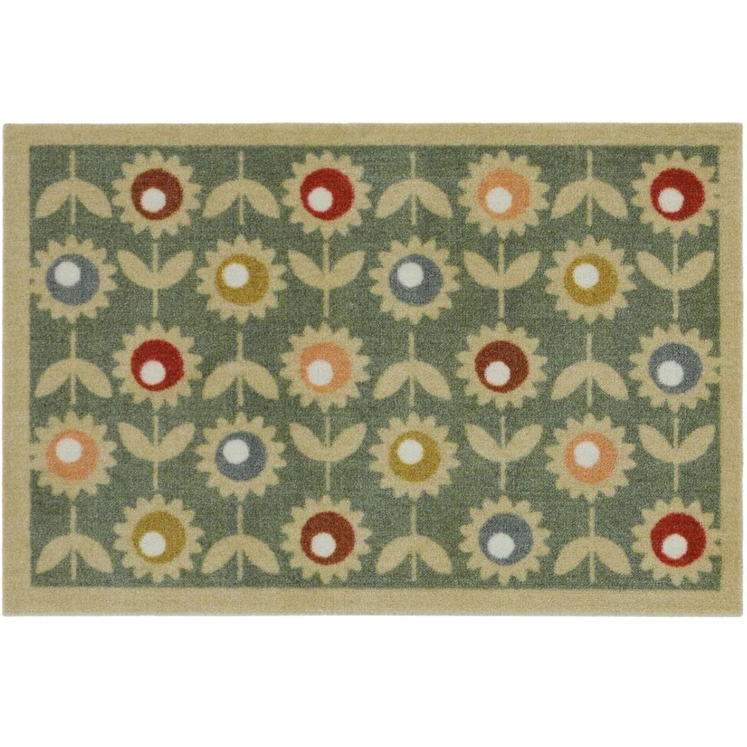 Washable Floral Indoor Mats