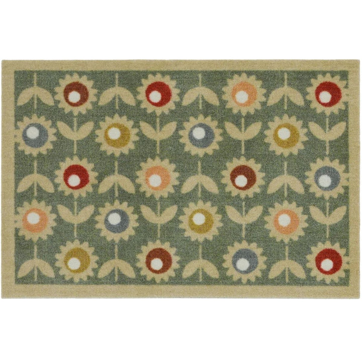 Washable Floral Indoor Mats