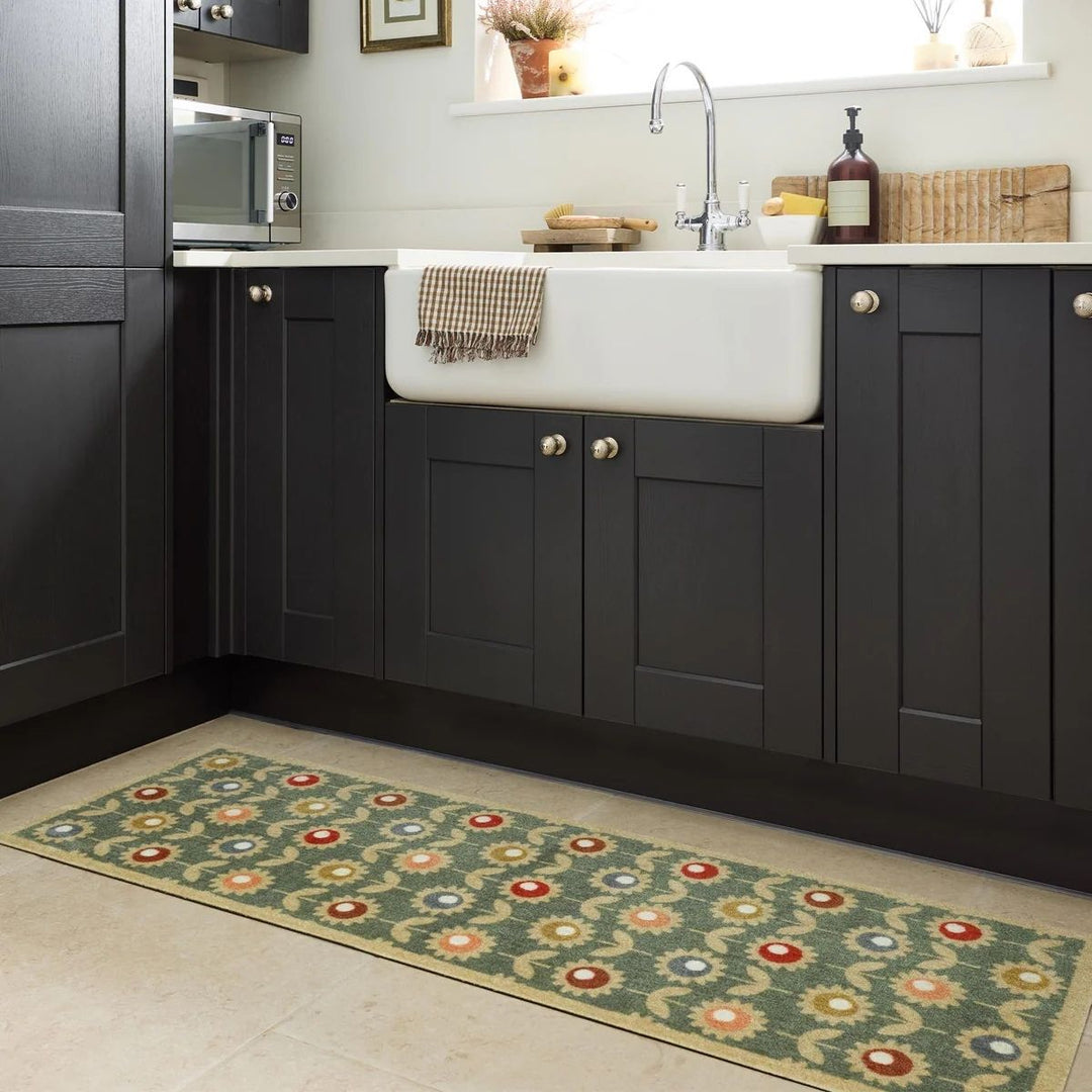 Washable Floral Indoor Mats