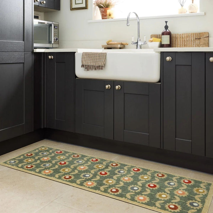 Washable Floral Indoor Mats