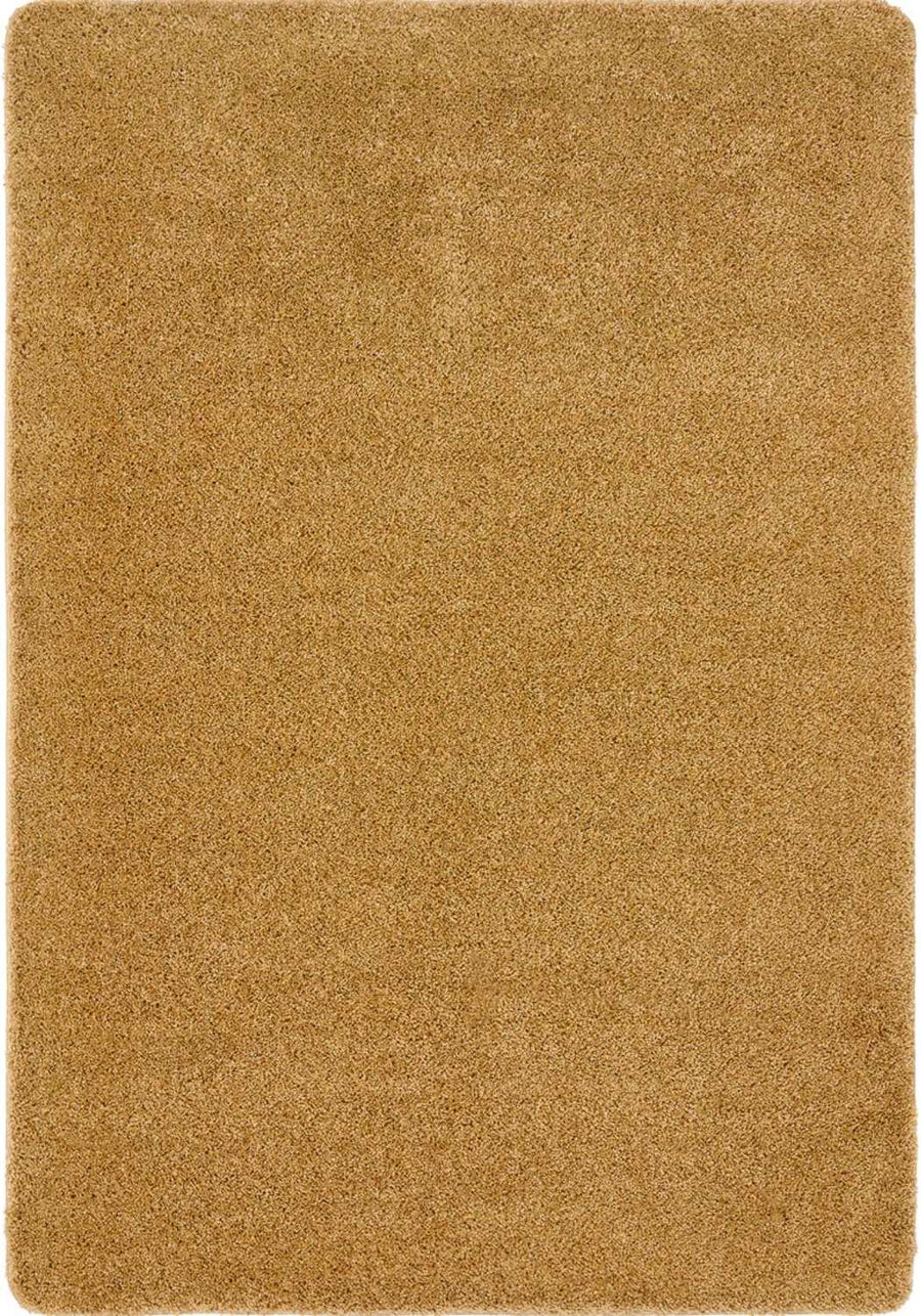 Washable Ochre Shaggy Rug |Stain-Resistant & Family-Friendly