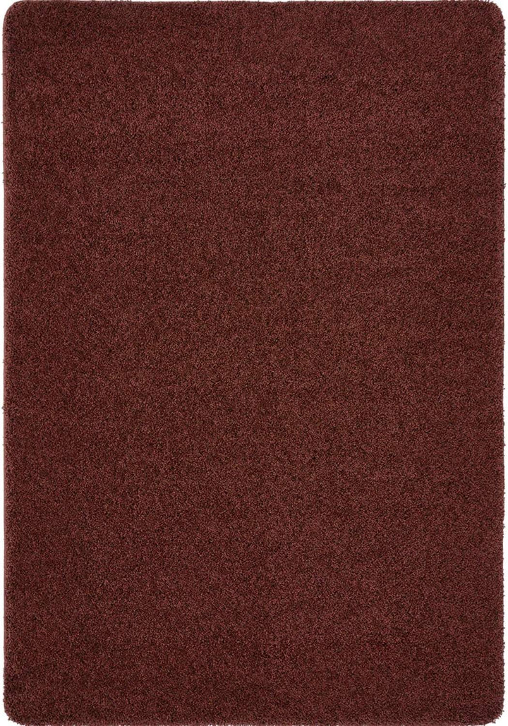 Washable Ox Red Shaggy Rug | Durable & Stain-Resistant