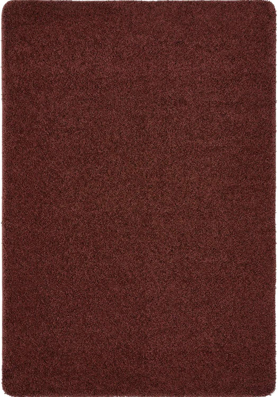 Washable Ox Red Shaggy Rug | Durable & Stain-Resistant