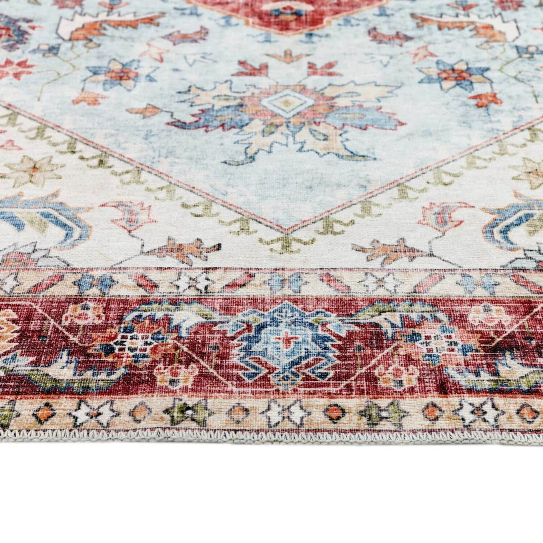 The Rugs Washable Rug Eterna Red: Vintage Style - Easy Care
