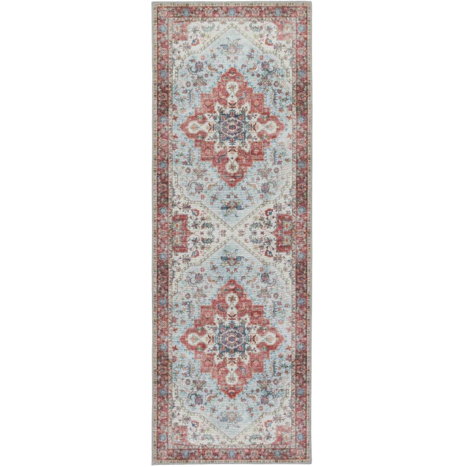 The Rugs Washable Rug Eterna Red: Vintage Style - Easy Care