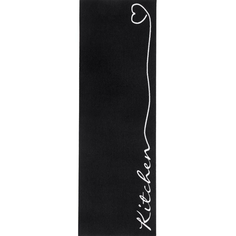 Washable Kitchen Runner – Black Colour 50x150 cm