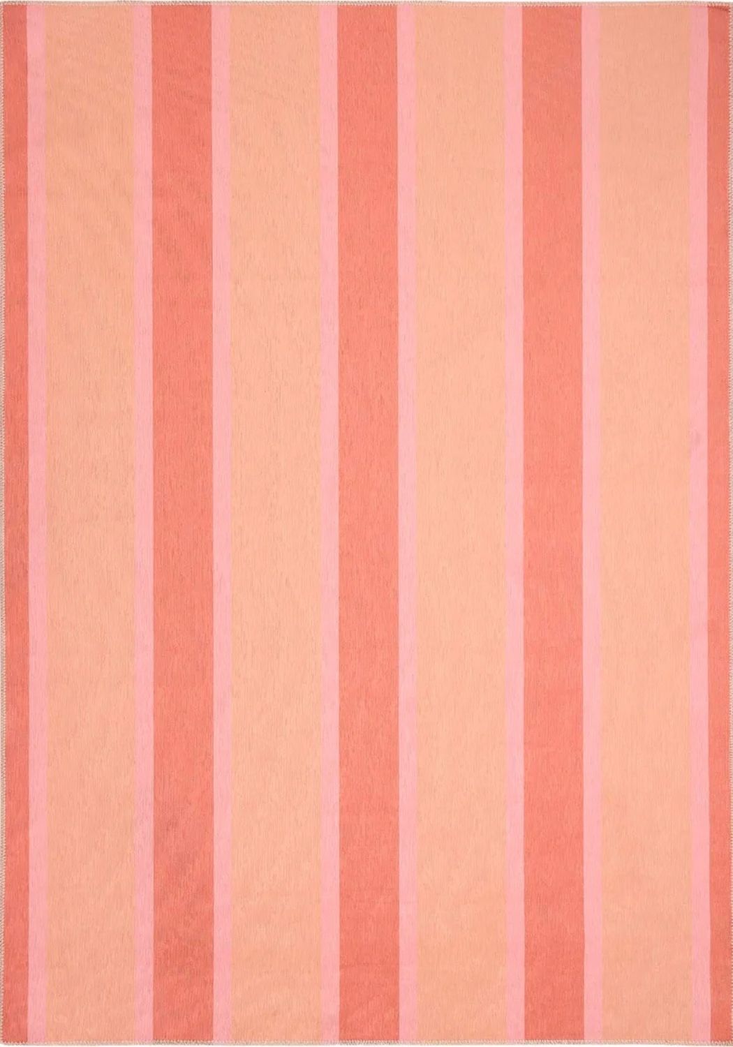 Striped pattern with vertical pink and orange stripes on a light pink background