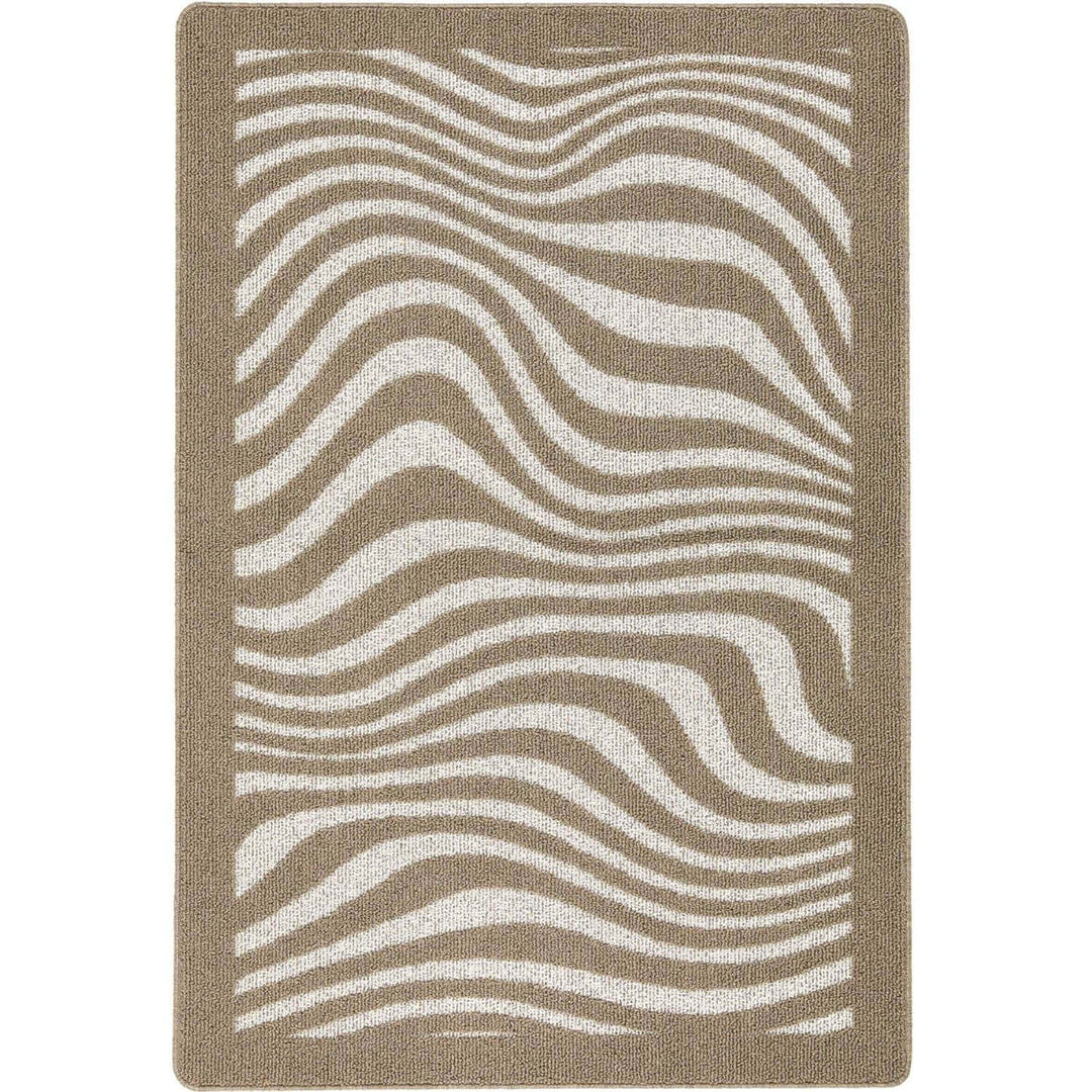 Waves Patterned Washable Mat and Runner Non-Slip | THE RUGS