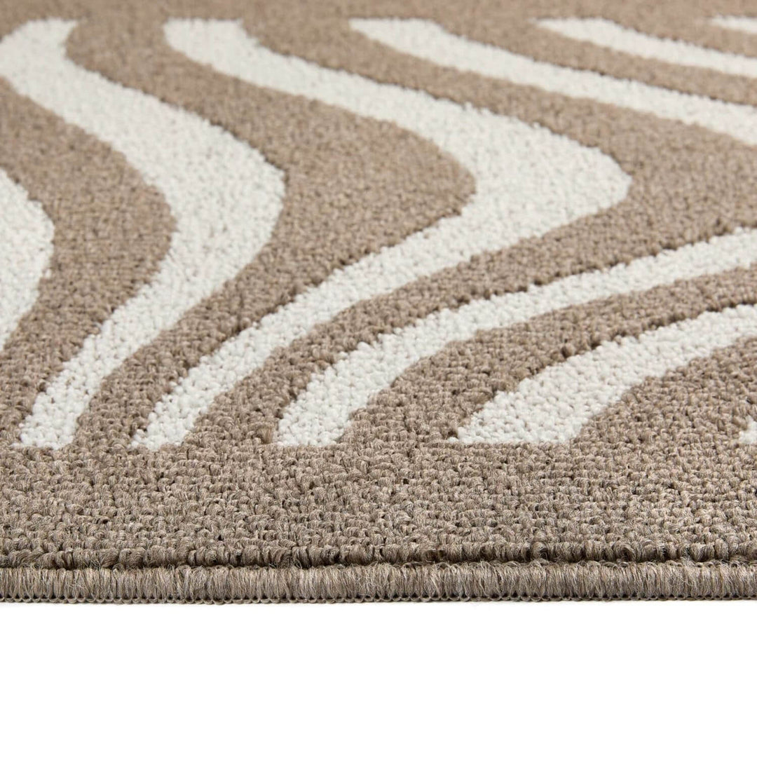 Waves Patterned Washable Mat and Runner Non-Slip | THE RUGS