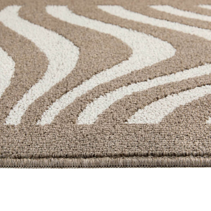 Waves Patterned Washable Mat and Runner Non-Slip | THE RUGS