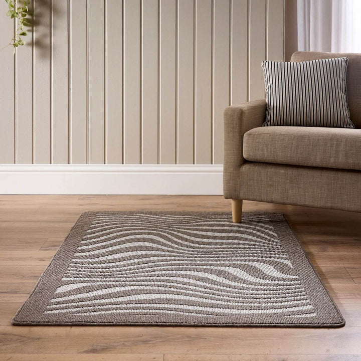 Waves Patterned Washable Mat and Runner Non-Slip | THE RUGS