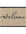 Beige doormat with 'welcome' text on a white background