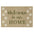 Doormat with 'Welcome to our Home' text and paw prints on a beige background
