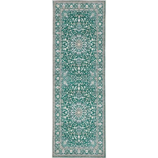 The Rugs Eco-Washable Green Vintage Rug | Soft & Durable