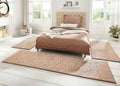 Tufted Wool-Look 3 pcs Beige Rug Set