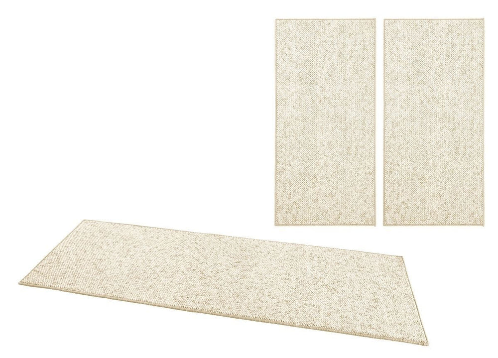 The Rugs Tufted Wool-Look 3-Piece Bedside Runner Rug Set