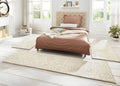 Tufted Wool-Look 3 pcs White Rug Set