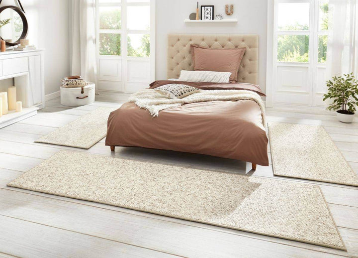 The Rugs Tufted Wool-Look 3-Piece Bedside Runner Rug Set