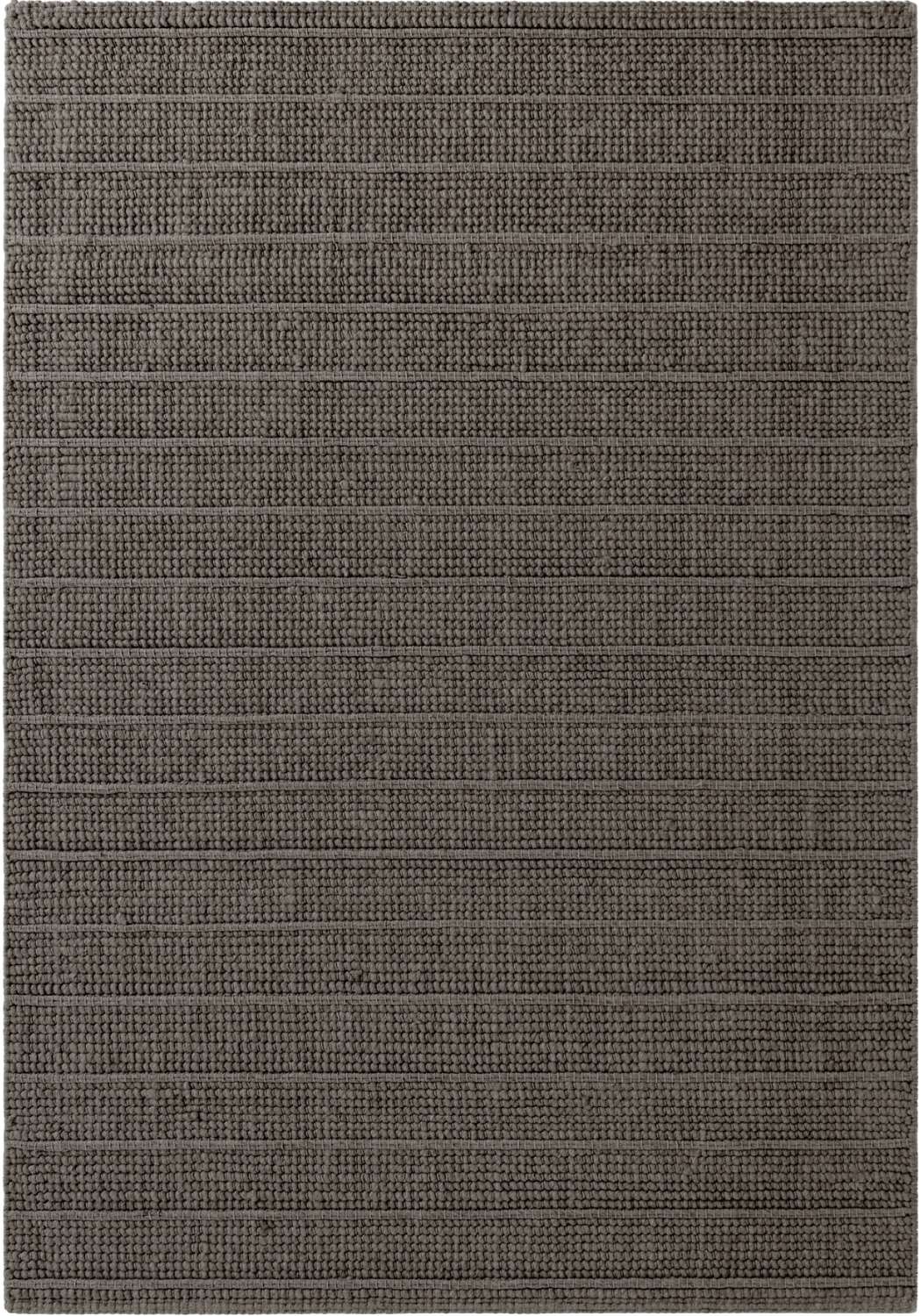 Textured gray rug with a subtle pattern