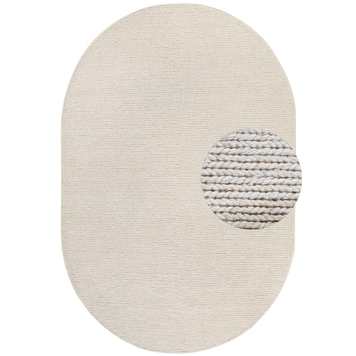 Wool White Rug, long-lasting, easy to clean, eco-friendly, hand-woven rug.