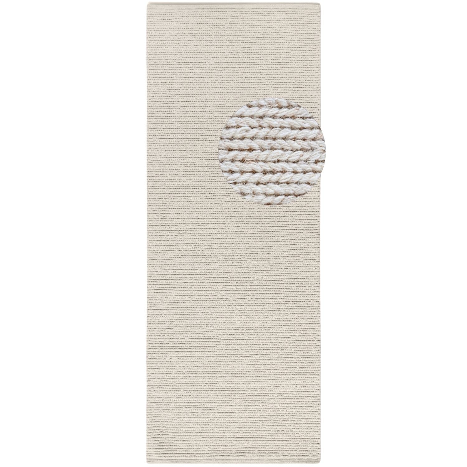 Wool White Rug, long-lasting, easy to clean, eco-friendly, hand-woven rug.